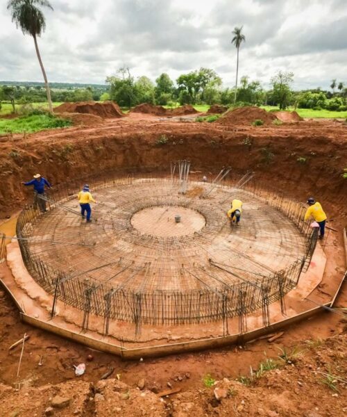 Obras de Estação de Tratamento de Esgoto seguem em andamento em Nioaque. Saiba mais.