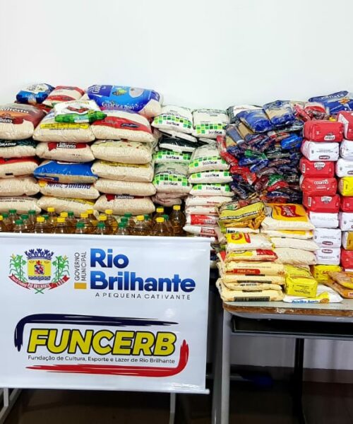 Inscrições para Escolinha da FUNCERB batem record e arrecada mais de uma tonelada de alimentos.