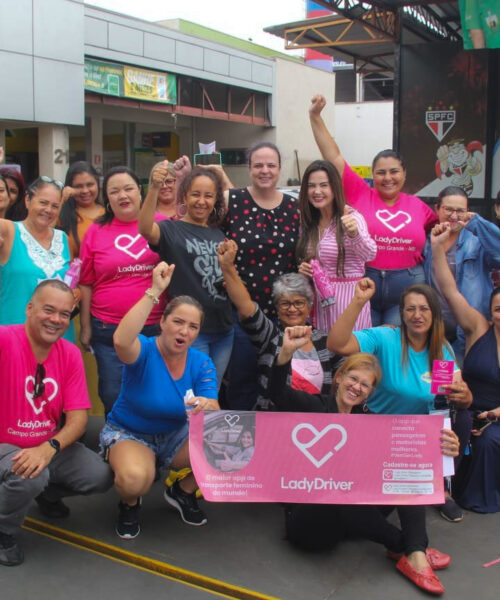 Em Campo Grande, deputada estreia corrida do transporte por aplicativo Lady Driver