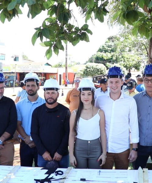 Legislativo Municipal de Rio Brilhante acompanha início de obras na Avenida Lourival Barbosa