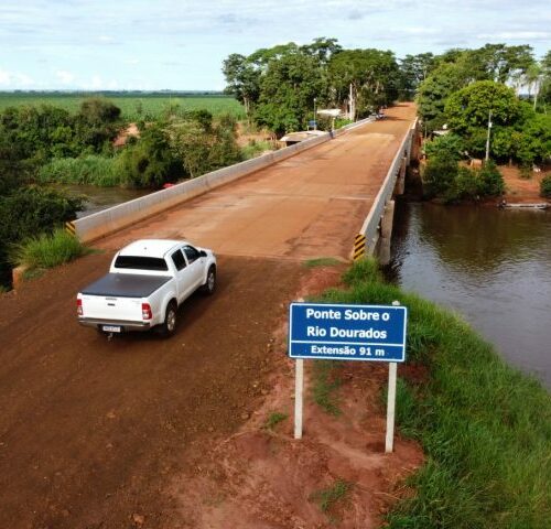 Agesul conclui ponte de concreto na rodovia MS-274, entre Dourados e Deodápolis