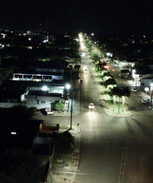 Garantindo qualidade e economia Rio Brilhante é 100 % de iluminação de led .