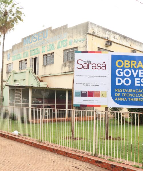 Vereador Robert parabeniza Governador Eduardo Riedel pela Reforma do Museu Anna Thereza de Lima Alves.