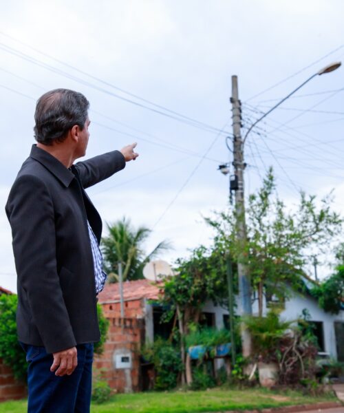 Prefeito Marcos Calderan autoriza a instalação de lâmpadas LED contemplarão todo o Bairro Nenê Fernandes.