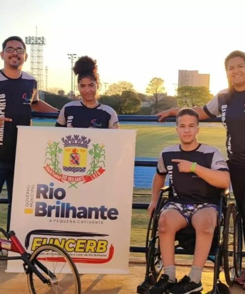 Atletas paralímpicos de Rio Brilhante são destaques em prova estadual com 5 medalhas de ouro.