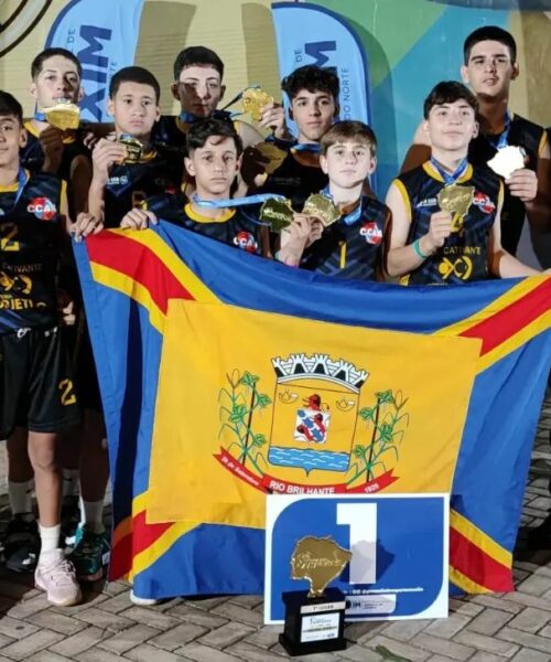 Basquetebol de Rio Brilhante mais uma vez no topo do pódio.