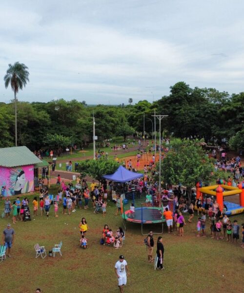 Prefeitura de Sidrolândia Promove “Tardezinha da Folia” para as Crianças no Parque Vale do Vacaria.