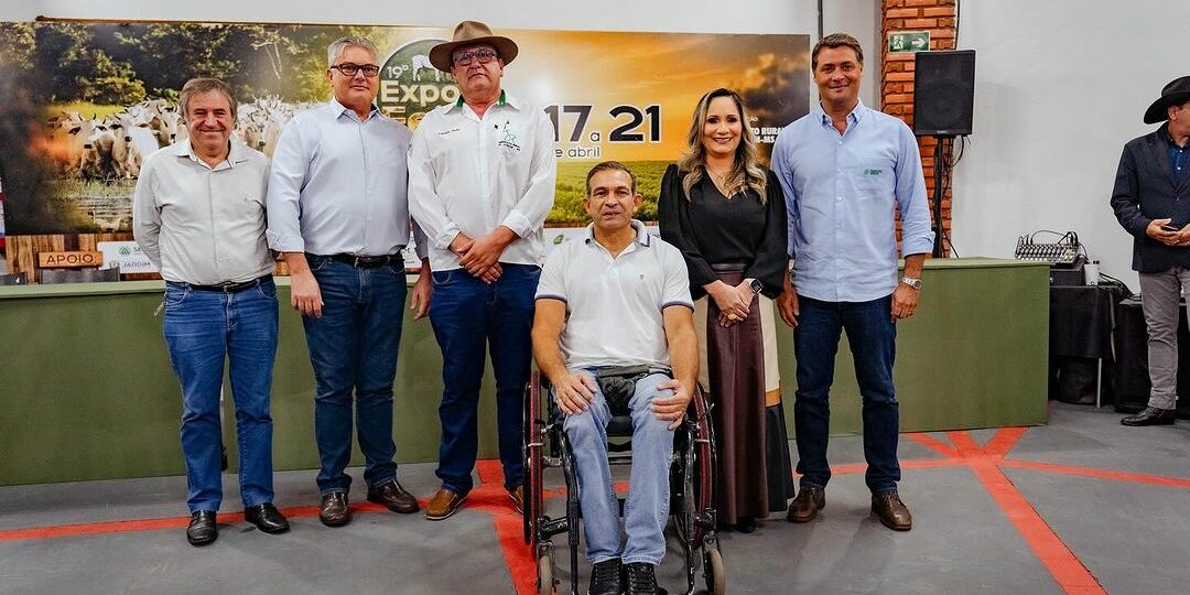 Prefeita Clediane e presidente da Câmara Gláucio Cabreira celebram a 19ª Expo e Feira Agropecuária de Jardim
