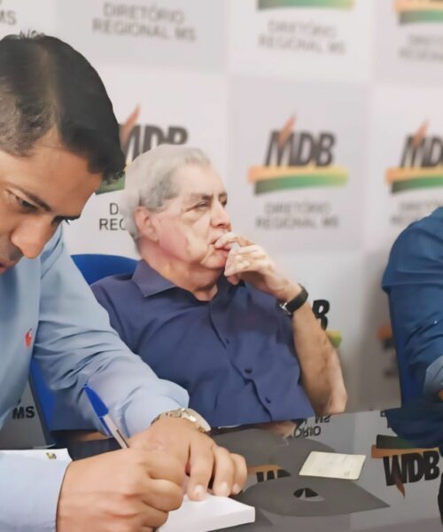Cleber Dias reforça sua pré-candidatura à prefeitura de Vicentina ao ingressar no MDB.