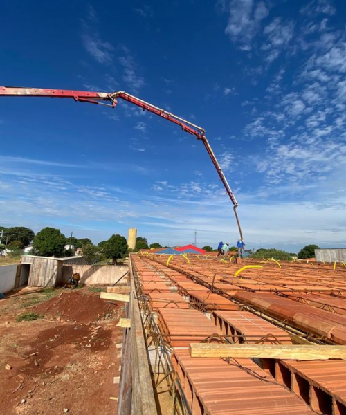 Obras do CRAS Cascatinha avançam e podem ser concluídas até agosto em Sidrolândia.