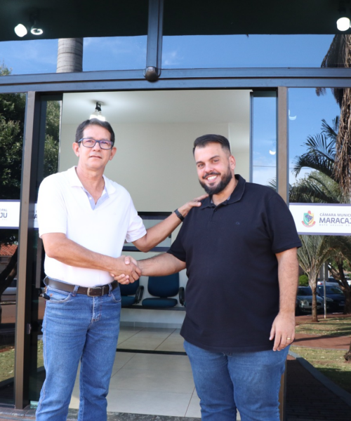 Presidente da Câmara Municipal de Maracaju convida Presidente da OAB para visita à obra da Casa de Leis