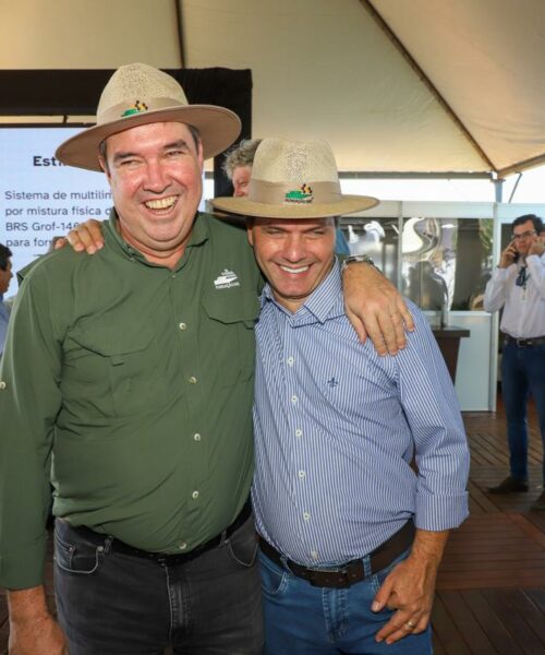 Durante Showtec, Governador reforça apoio à gestão de Marcos Calderan e Maurão: “O que é bom, tem que continuar!”