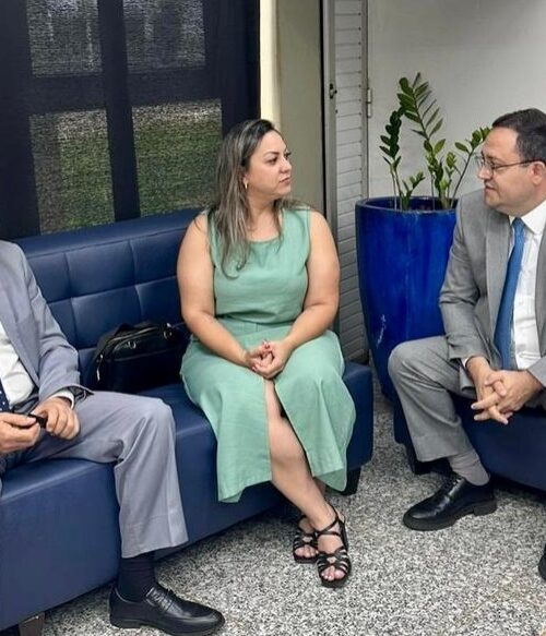 Lívia Dias, vereadora eleita por Rio Brilhante, fortalece parcerias em reunião com deputados do MDB