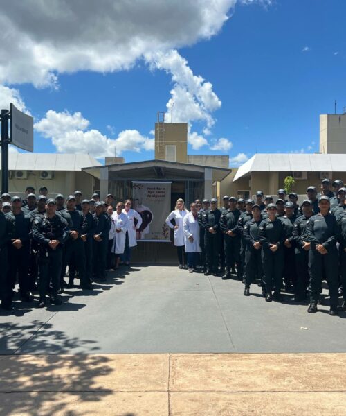 Alunos-Soldados do 5º BPM Participam de Campanha de Doação de Sangue e Cadastro de Medula Óssea em Coxim