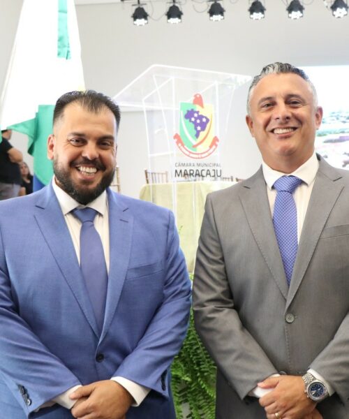 Renner e Robert reafirmam compromisso com o futuro de Maracaju: nova Mesa Diretora assume com promessa de continuidade e avanços para o biênio 2025-2026