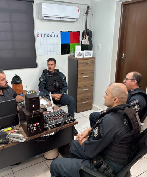 Vereador Robert se reúne com comandante da Polícia Militar para discutir segurança pública em Maracaju