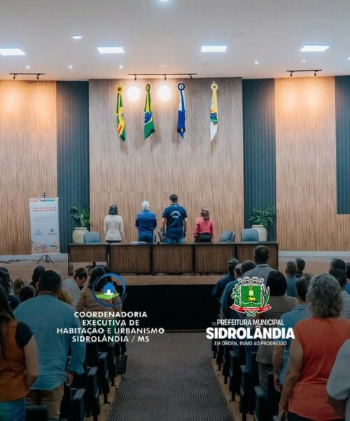 Sidrolândia realiza a 7ª Conferência da Cidade com foco em participação popular e desenvolvimento urbano