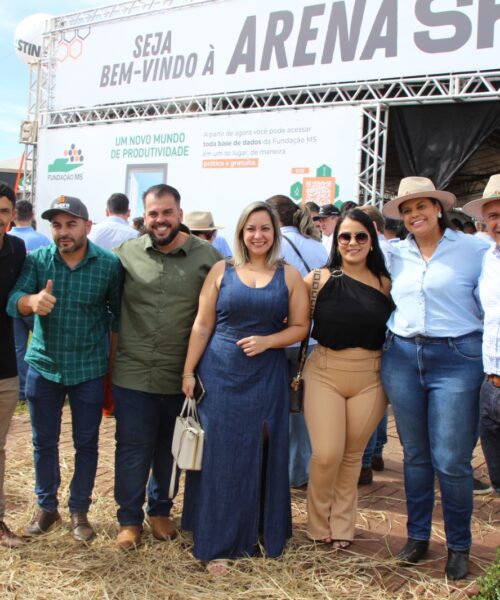 Prefeito Lucas e vereadores de Rio Brilhante prestigiam abertura do Showtec 2025