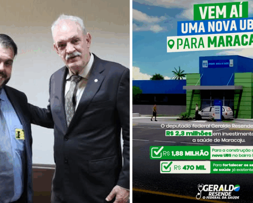 Vereador Robert Ziemann agradece em Brasília o deputado Geraldo Resende por mais de R$ 2,3 milhões destinados à saúde de Maracaju