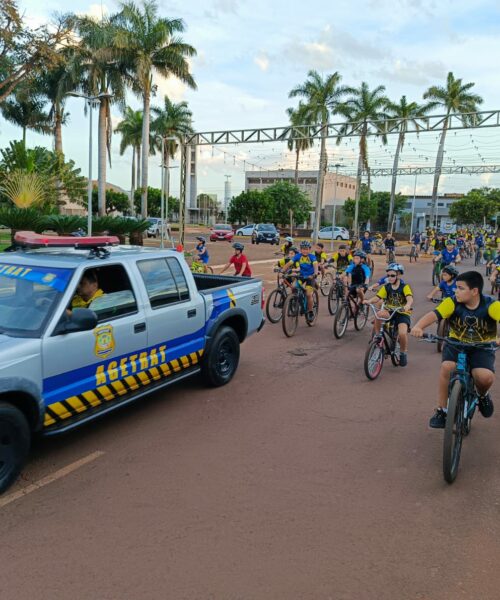 Passeio Ciclístico leva jornada educativa por mais respeito e segurança nas ruas de Rio Brilhante