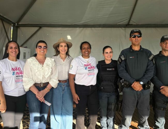 Vozes femininas ecoam na Showtec 2025 com ação da Coordenadoria da Mulher.