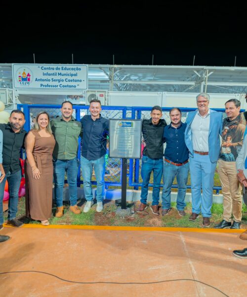 Prefeito Lucas Foroni faz história e entrega a 1ª creche modular de Mato Grosso do Sul em Rio Brilhante