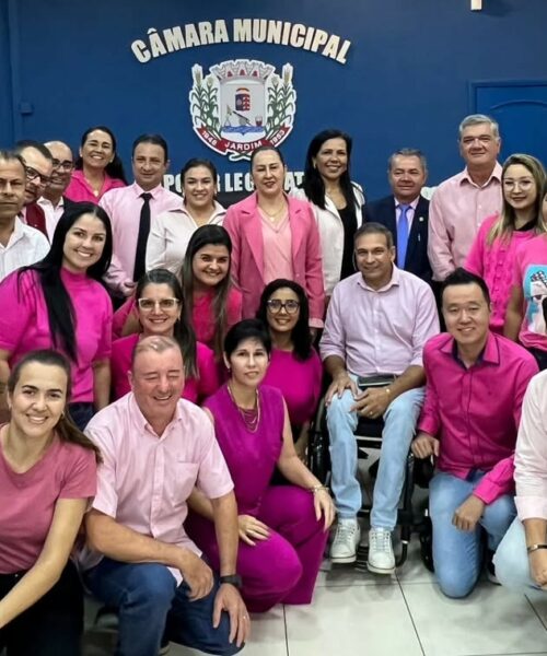 Câmara Municipal de Jardim reforça apoio ao Outubro Rosa junto à Secretaria de Saúde