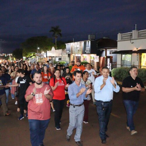 Vereador Robert Ziemann agradece apoio do grupo Legendários na Marcha para Jesus 2025