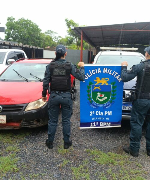 11º BPM recupera veículo com registro de roubo durante abordagem na fronteira