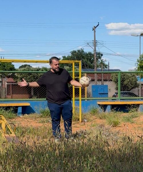 Vereador Robert Ziemann reforça pedido por limpeza e manutenção da área de lazer na Vila Margarida