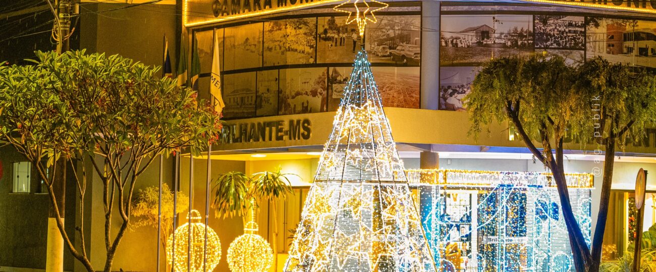 Legislativo de Rio Brilhante acende luzes de Natal e celebra um ano de união e trabalho