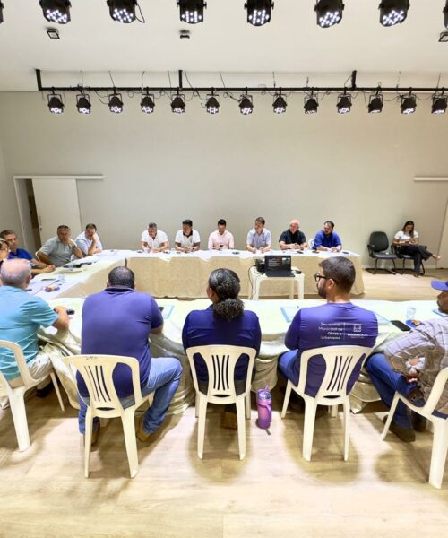 Prefeito Marcos Calderan apresenta nova secretária de Obras aos vereadores e reforça diálogo institucional