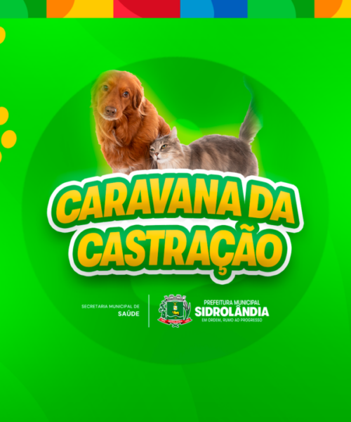 Sidrolândia recebe Caravana da Castração com atendimentos gratuitos para cães e gatos
