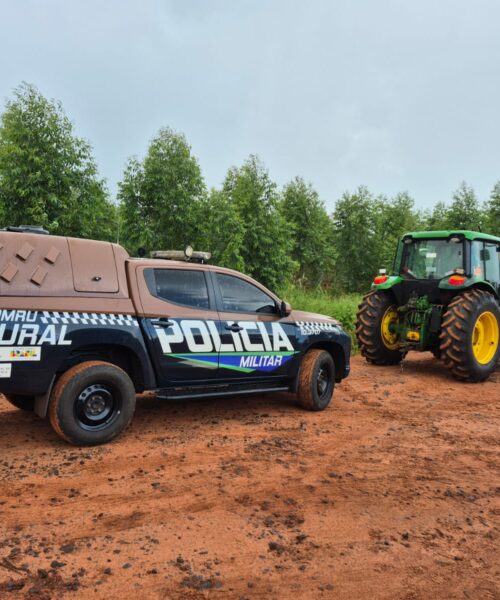 Polícia Militar Rural recupera trator furtado avaliado em alto valor e reforça combate aos crimes no campo em Selvíria