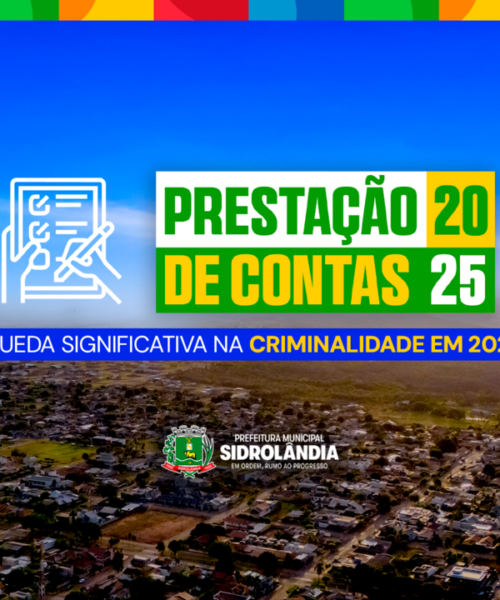 Dados de segurança apontam redução significativa da criminalidade em Sidrolândia
