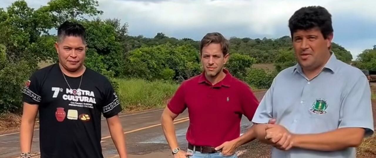 Prefeito Rodrigo e vereador Gringo acompanham obras e cobram melhorias na MS-162