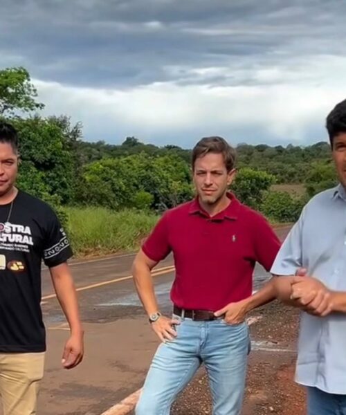 Prefeito Rodrigo e vereador Gringo acompanham obras e cobram melhorias na MS-162