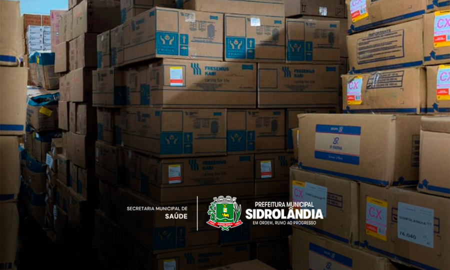 Novos medicamentos chegam e reforçam estoque da Saúde em Sidrolândia